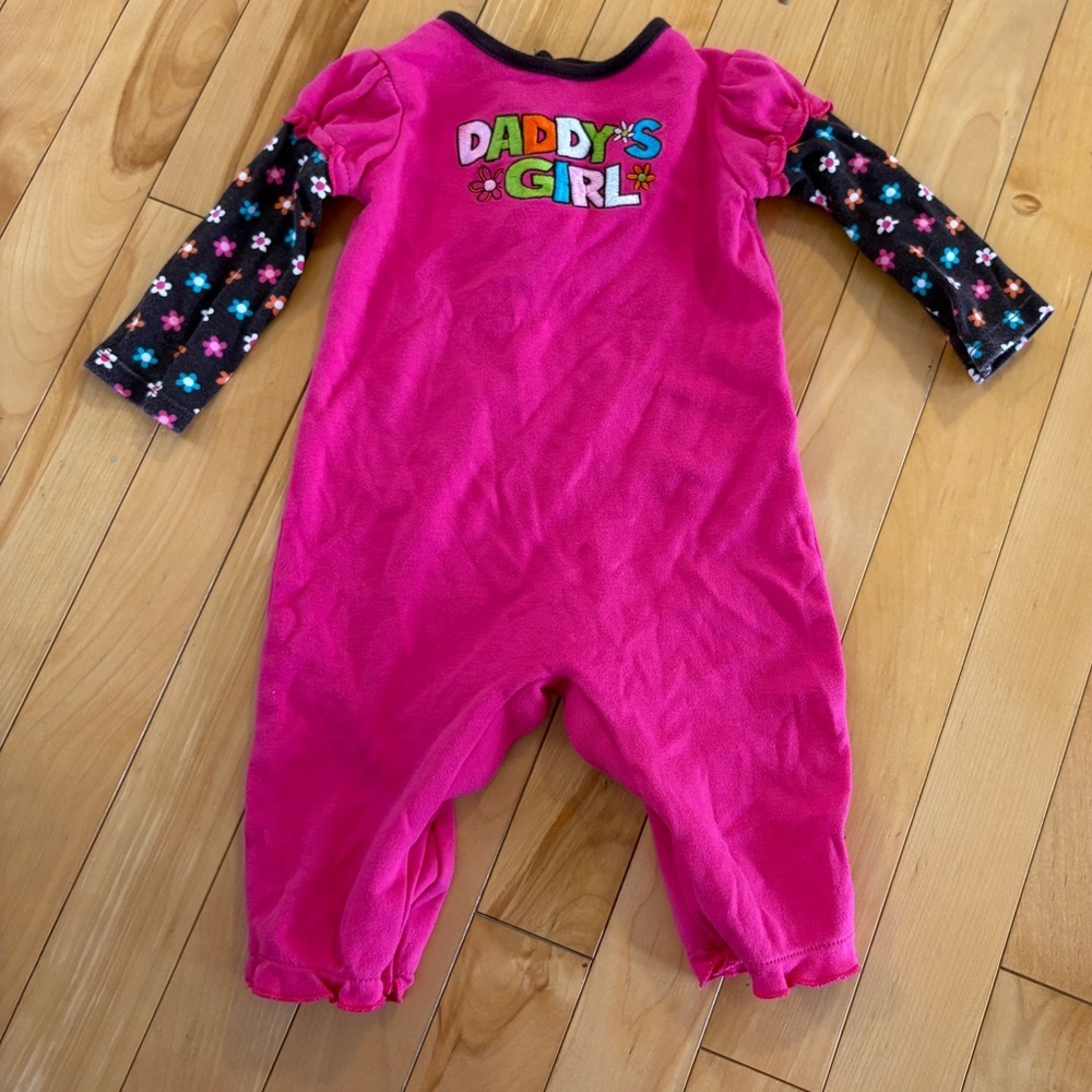 Vintage Y2K Baby Girl Outfit Daddy’s Girl Size 3 months Onepiece